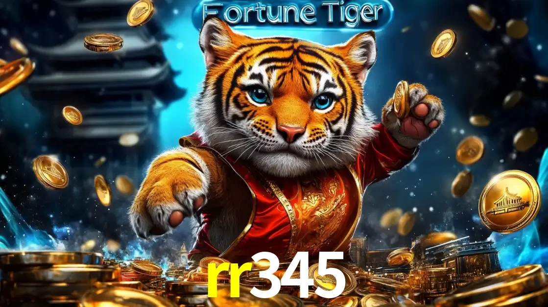 Imagem promocional do jogo de slot Fortune Tiger, com um tigre majestoso em traje tradicional cercado por uma fortuna em moedas de ouro, disponível agora no cassino rr345.